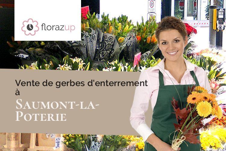 créations florales pour un deuil à Saumont-la-Poterie (Seine-Maritime/76440)