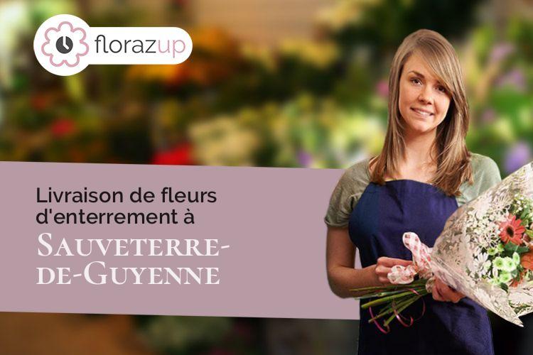 couronnes florales pour des obsèques à Sauveterre-de-Guyenne (Gironde/33540)