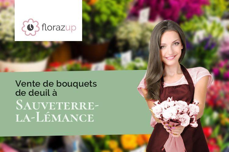 couronnes florales pour un deuil à Sauveterre-la-Lémance (Lot-et-Garonne/47500)