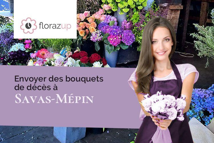 bouquets de fleurs pour un deuil à Savas-Mépin (Isère/38440)