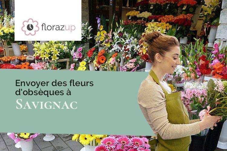 fleurs deuil pour des funérailles à Savignac (Gironde/33124)