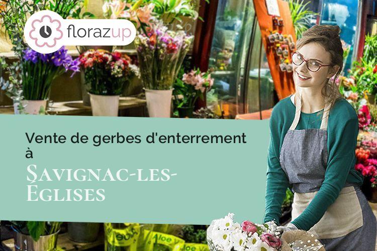 créations florales pour un décès à Savignac-les-Églises (Dordogne/24420)