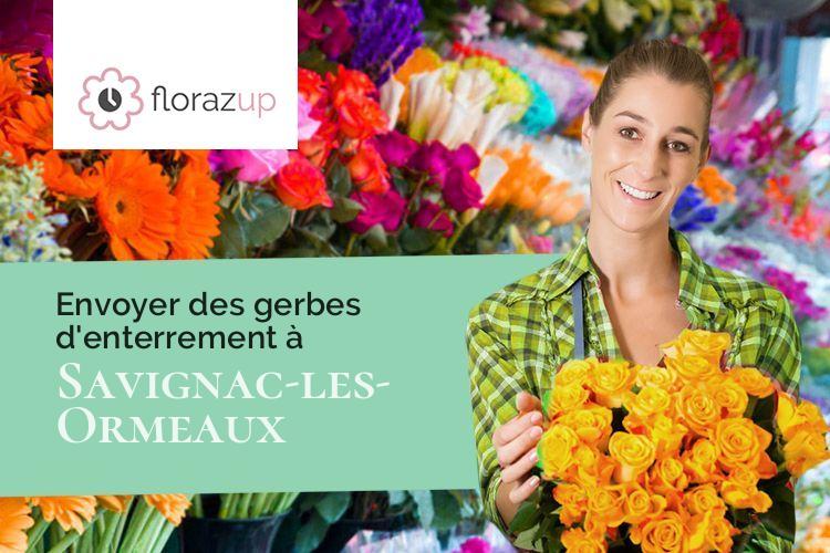 couronnes florales pour des funérailles à Savignac-les-Ormeaux (Ariège/09110)