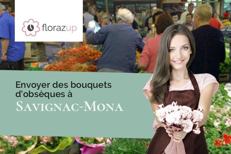 fleurs deuil pour un enterrement à Savignac-Mona (Gers/32130)