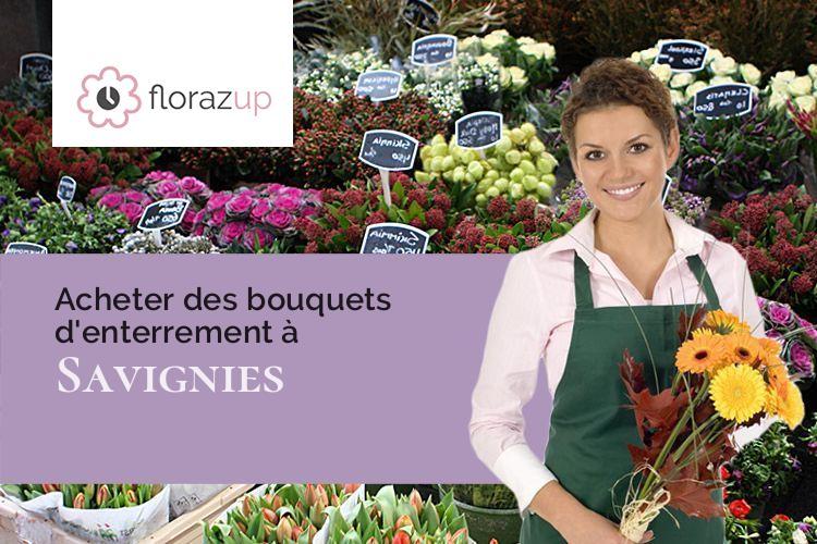 compositions de fleurs pour un décès à Savignies (Oise/60650)