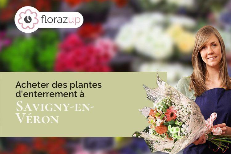 bouquets de fleurs pour des obsèques à Savigny-en-Véron (Indre-et-Loire/37420)