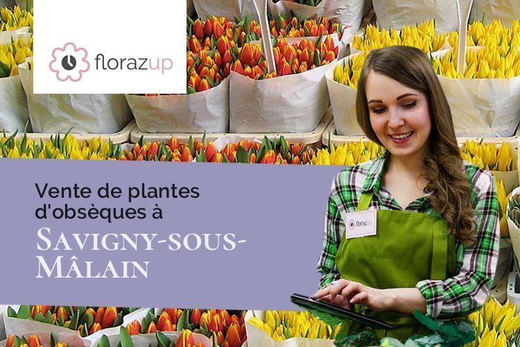 coeurs de fleurs pour un décès à Savigny-sous-Mâlain (Côte-d'Or/21540)