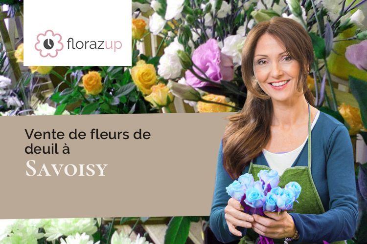 coeurs de fleurs pour des funérailles à Savoisy (Côte-d'Or/21500)
