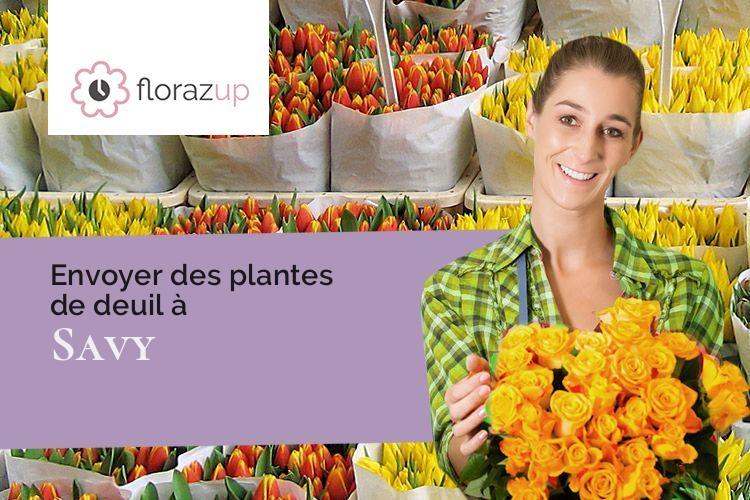 coupes de fleurs pour un enterrement à Savy (Aisne/02590)