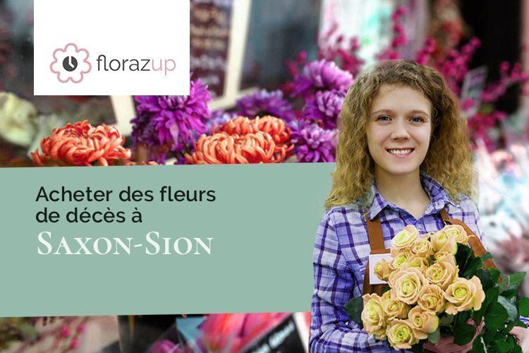 coupes de fleurs pour un décès à Saxon-Sion (Meurthe-et-Moselle/54330)