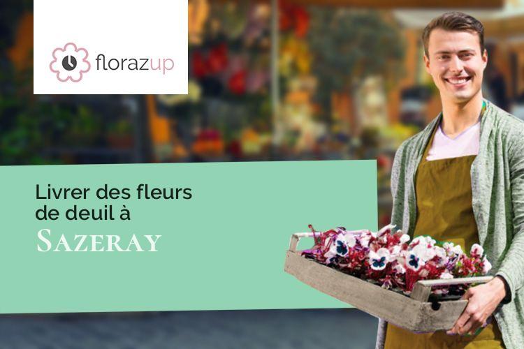 compositions de fleurs pour un enterrement à Sazeray (Indre/36160)