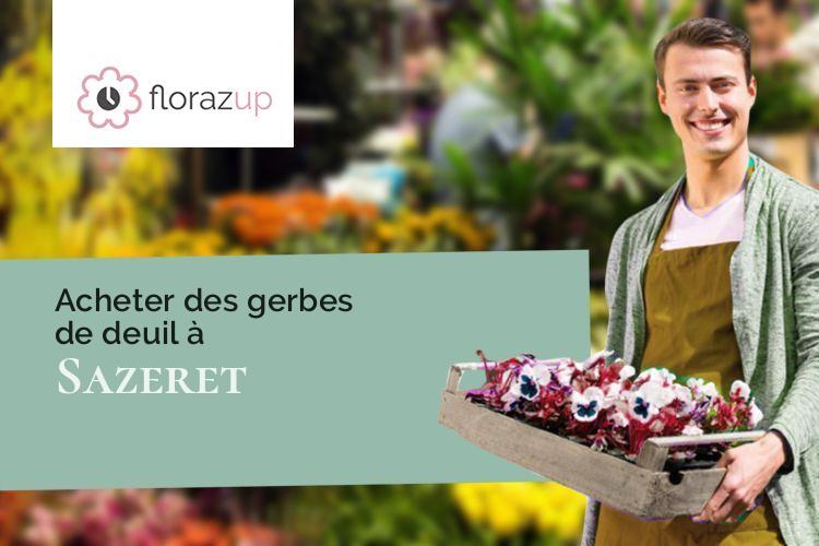 bouquets de fleurs pour un enterrement à Sazeret (Allier/03390)