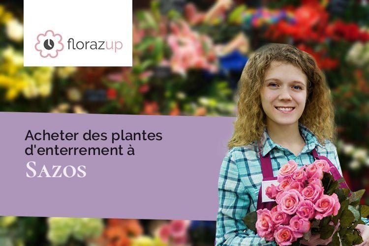 coupes de fleurs pour un enterrement à Sazos (Hautes-Pyrénées/65120)