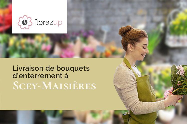 créations florales pour un décès à Scey-Maisières (Doubs/25290)
