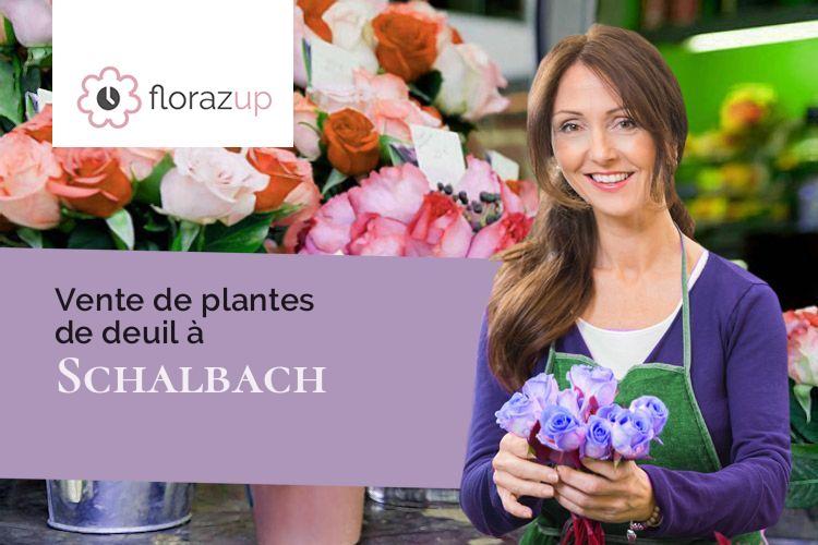 gerbes de fleurs pour des obsèques à Schalbach (Moselle/57370)