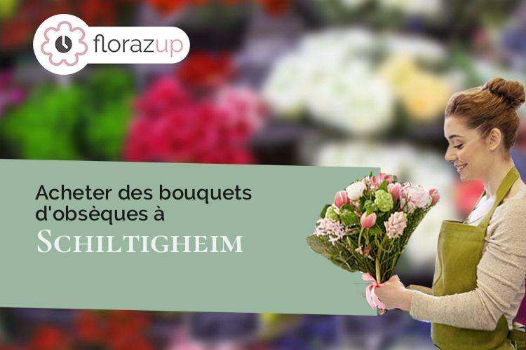 gerbes de fleurs pour un deuil à Schiltigheim (Bas-Rhin/67300)