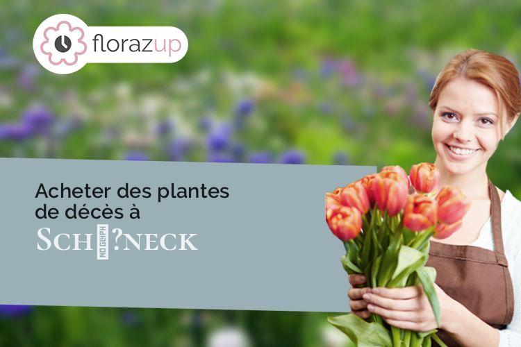 compositions de fleurs pour une crémation à Schœ?neck (Moselle/57350)
