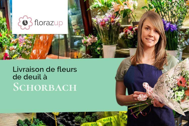 coupes de fleurs pour des funérailles à Schorbach (Moselle/57230)