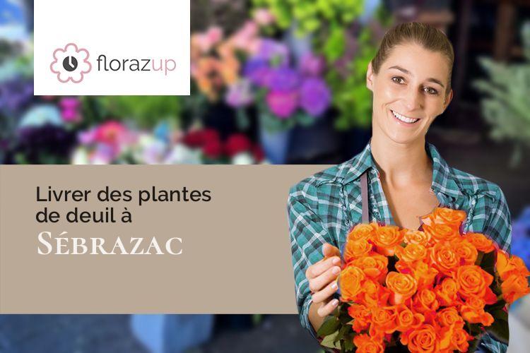 bouquets de fleurs pour des funérailles à Sébrazac (Aveyron/12190)