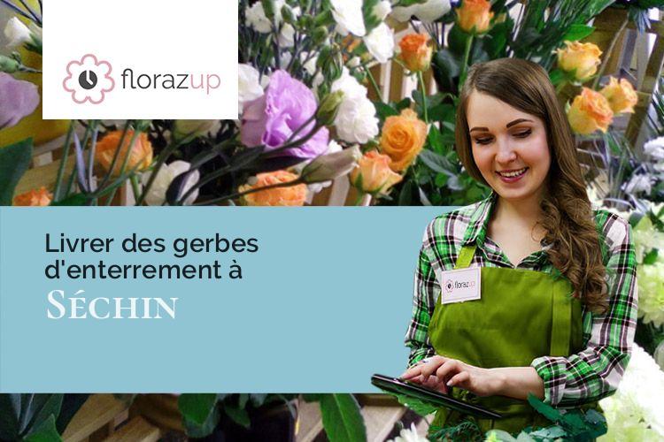 créations florales pour des funérailles à Séchin (Doubs/25110)