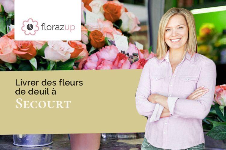 coupes de fleurs pour un enterrement à Secourt (Moselle/57420)