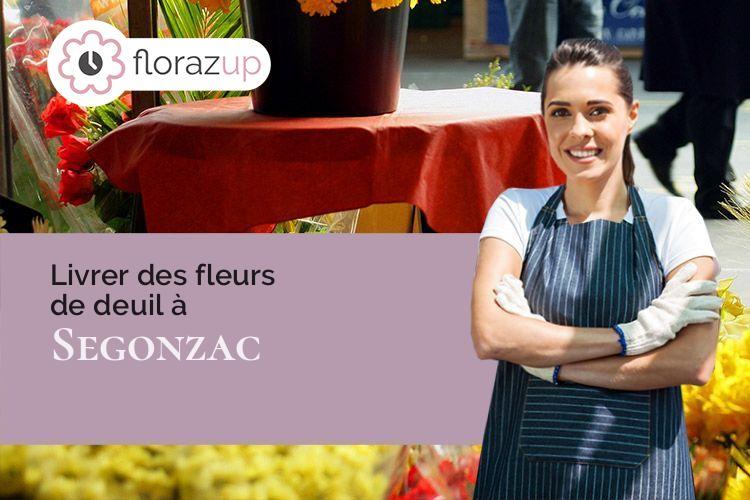 créations florales pour un décès à Segonzac (Charente/16130)