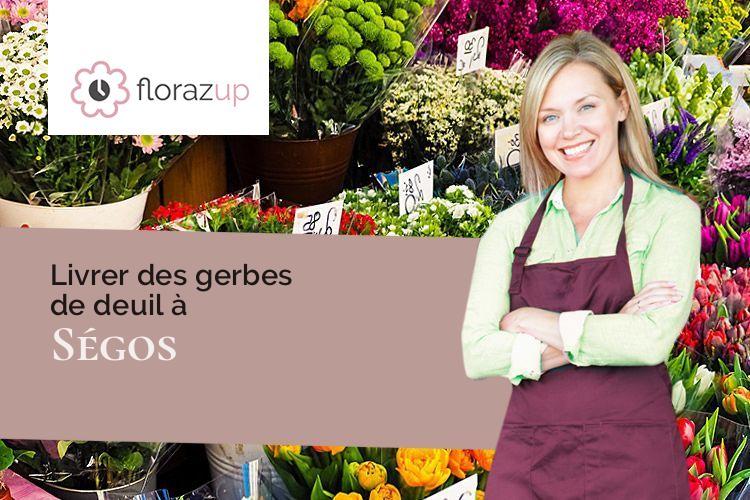 créations de fleurs pour des funérailles à Ségos (Gers/32400)