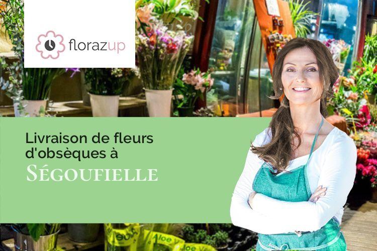 couronnes de fleurs pour un enterrement à Ségoufielle (Gers/32600)