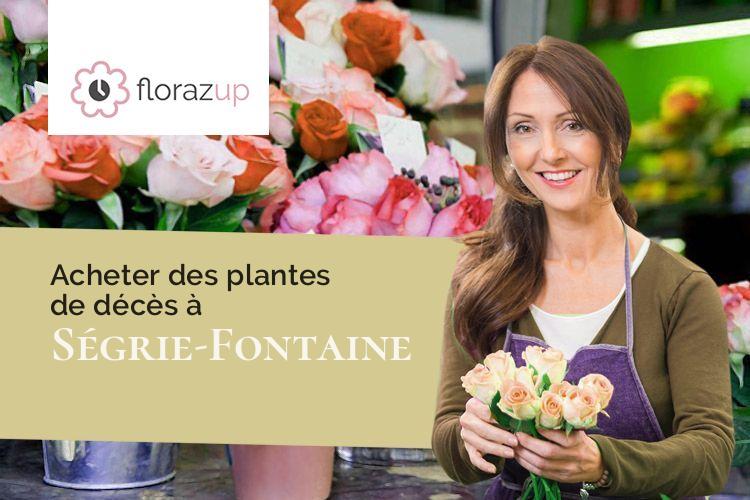 coupes de fleurs pour un deuil à Ségrie-Fontaine (Orne/61100)