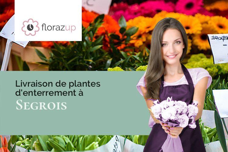 croix de fleurs pour une crémation à Segrois (Côte-d'Or/21220)