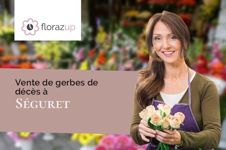 compositions florales pour des obsèques à Séguret (Vaucluse/84110)