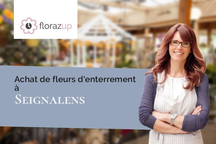 créations florales pour un deuil à Seignalens (Aude/11240)