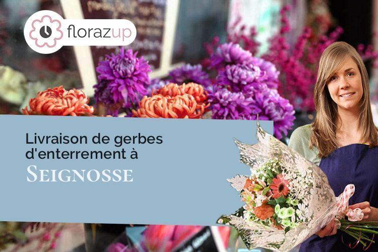 compositions florales pour un enterrement à Seignosse (Landes/40510)