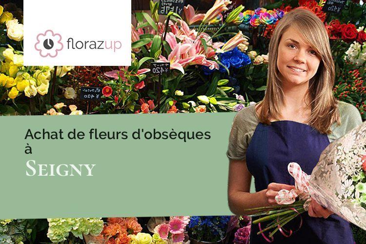 couronnes de fleurs pour une crémation à Seigny (Côte-d'Or/21150)