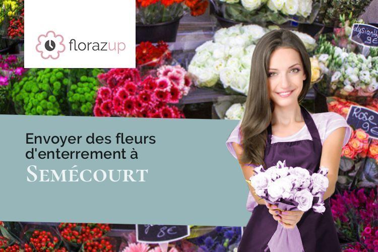 coeurs de fleurs pour une crémation à Semécourt (Moselle/57210)