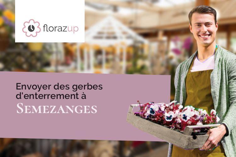 créations de fleurs pour un deuil à Semezanges (Côte-d'Or/21220)