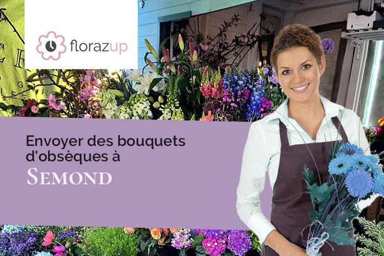 fleurs deuil pour un enterrement à Semond (Côte-d'Or/21450)