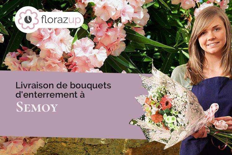 coupes de fleurs pour un décès à Semoy (Loiret/45400)