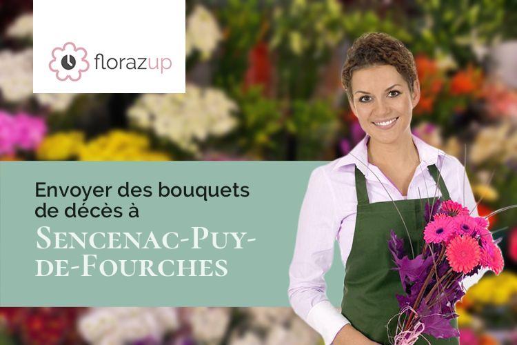 croix de fleurs pour des funérailles à Sencenac-Puy-de-Fourches (Dordogne/24310)