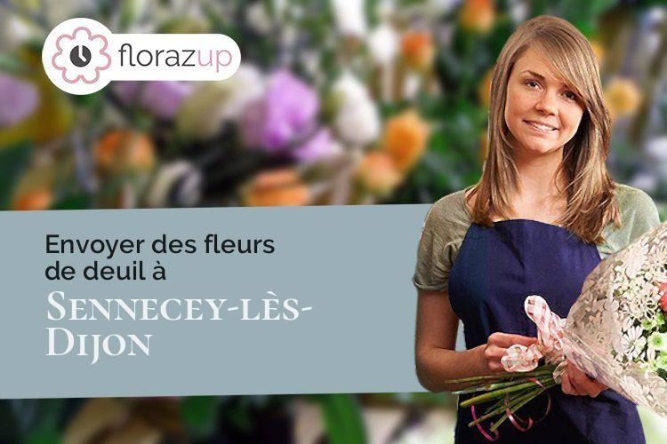 créations florales pour un décès à Sennecey-lès-Dijon (Côte-d'Or/21800)