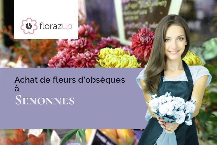 fleurs deuil pour des obsèques à Senonnes (Mayenne/53390)