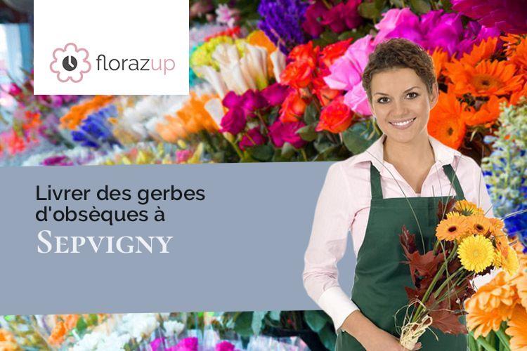 créations florales pour des funérailles à Sepvigny (Meuse/55140)