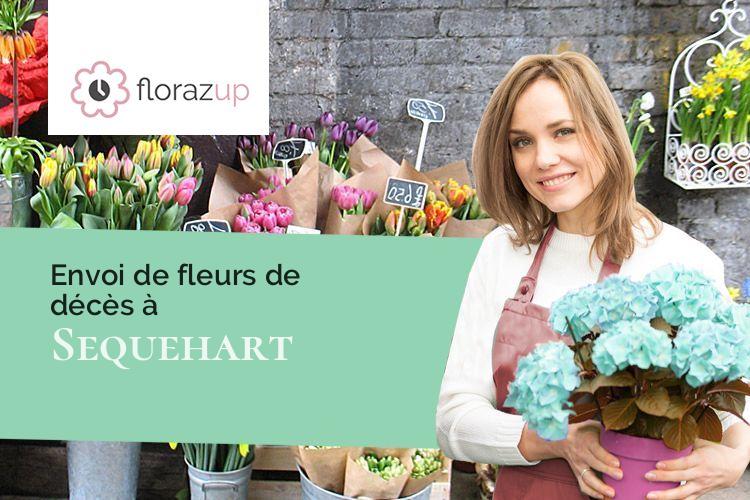 bouquets de fleurs pour des funérailles à Sequehart (Aisne/02420)