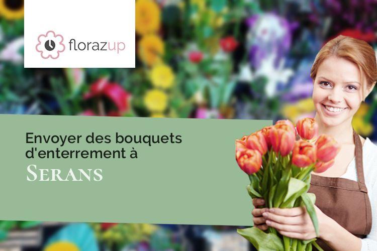 coeurs de fleurs pour un enterrement à Serans (Oise/60240)