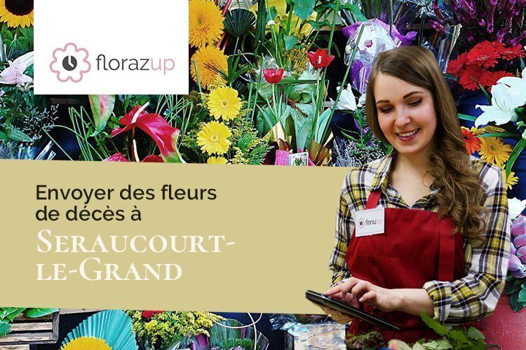 compositions de fleurs pour un deuil à Seraucourt-le-Grand (Aisne/02790)