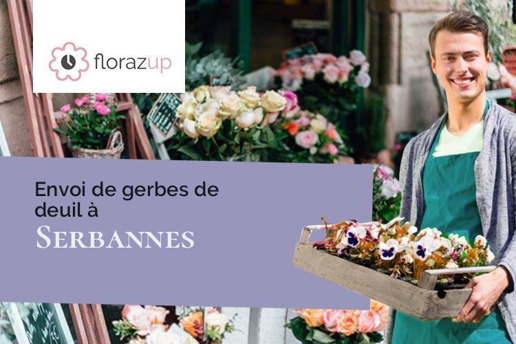 couronnes florales pour une crémation à Serbannes (Allier/03110)