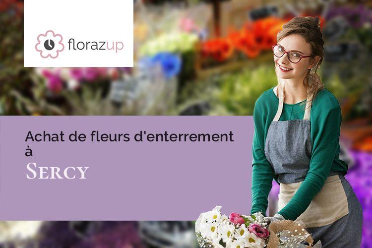 gerbes de fleurs pour une crémation à Sercy (Saône-et-Loire/71460)