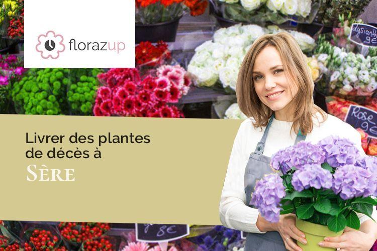 croix de fleurs pour des obsèques à Sère (Gers/32140)
