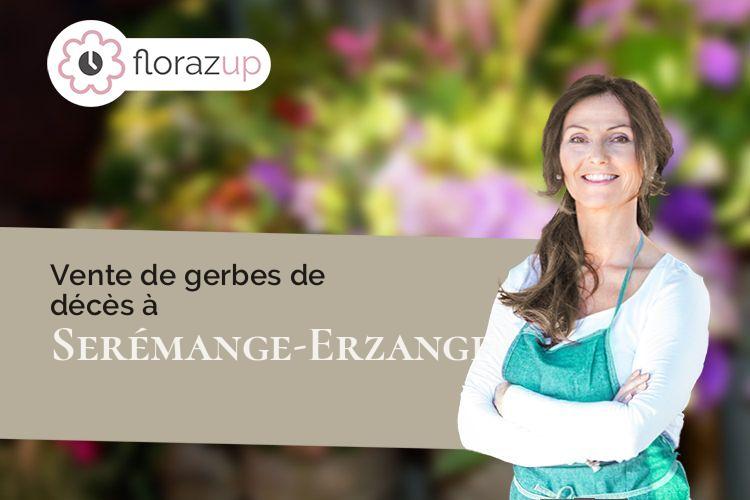 compositions de fleurs pour un enterrement à Serémange-Erzange (Moselle/57290)