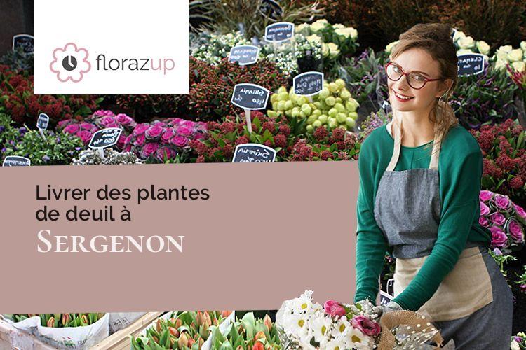 compositions florales pour un décès à Sergenon (Jura/39120)